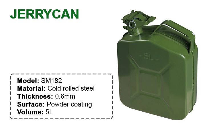 Measuring Tool Jerrycan 5L Surface Powder Coating Cold Rolled Steel