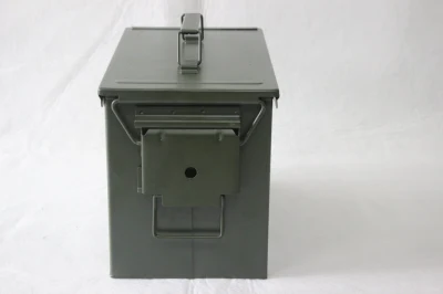 Военная металлическая банка для боеприпасов, армейская коробка для боеприпасов, военная банка