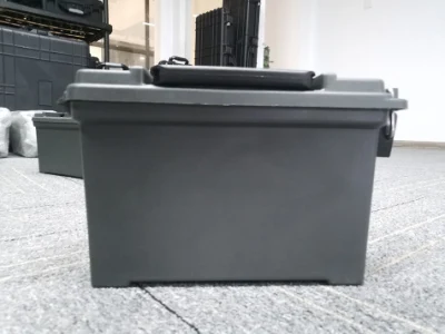 Контейнеры для военных боеприпасов, черные пластиковые коробки для боеприпасов