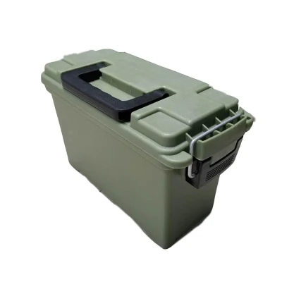 Военная армейская пластиковая коробка для боеприпасов, зеленая коробка для охотничьих пуль